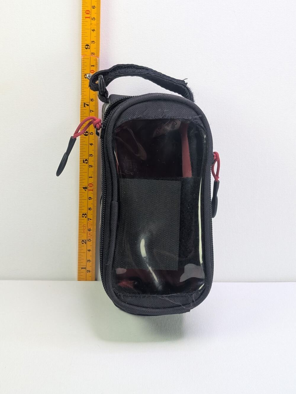 Bell Stowaway Top Tube Bicycle Phone Storage Bag Clear Window Black Gray